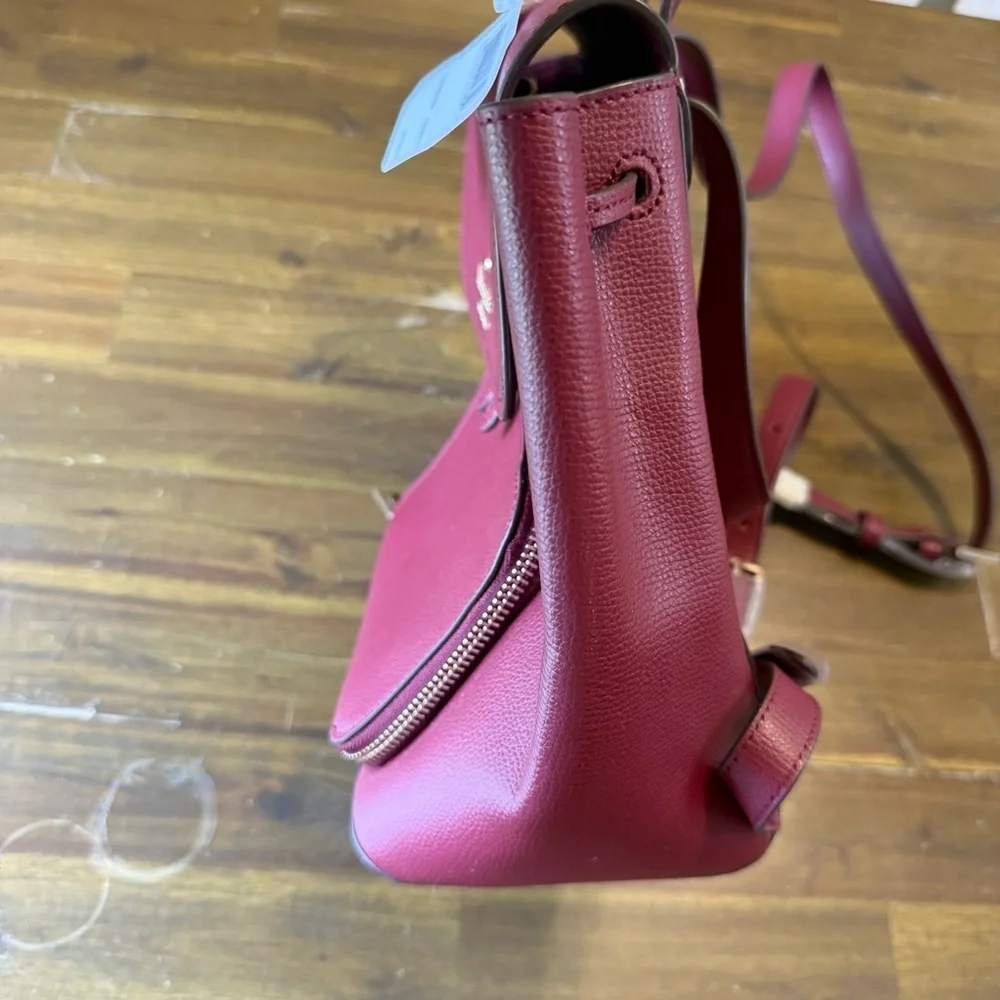 Kate Spade Deep Red Leather Burgundy Backpack